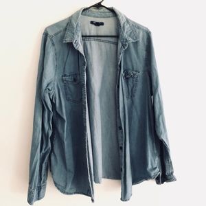 Oversized Denim Button Up